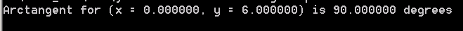 Calculate arctangent, 2 parameters: how to use atan2 