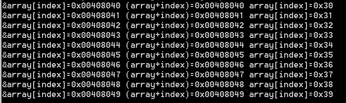 how array addressing and	pointer arithmetic are linked