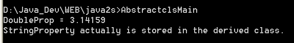 Demostrates the use of an abstract class, including an abstract method and abstract properties