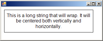 Center each line of text horizontally and vertically