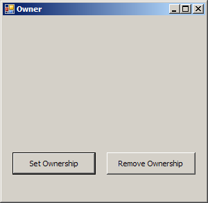 Change Form window ownership