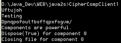 An enhanced cipher component that maintains a log file