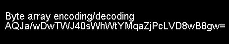 Convert Byte array to Base64 Char Array