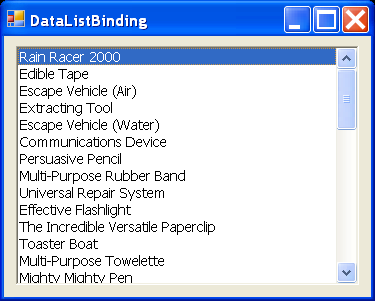 Data ListBox Binding 3