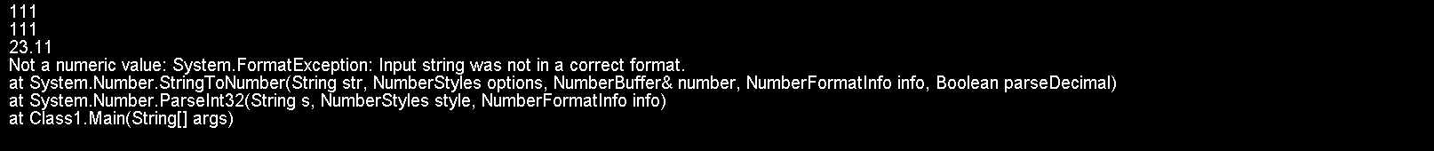 Determining if a String is a Valid Number by Parse functions