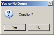 Display Question messagebox and check its result