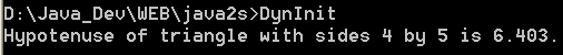 Demonstrate dynamic initialization