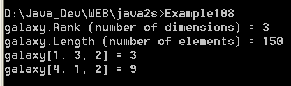 the use of a three-dimensional rectangular array