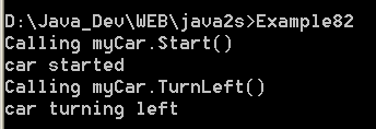 illustrates implementing multiple interfaces