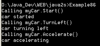 illustrates deriving an interface from multiple interfaces