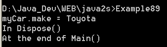 System.IDisposable interface and ensure fastest cleaning up as possible after an object