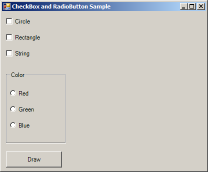 Get selected radio button