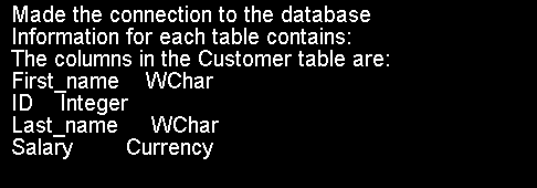 Get specified column data type and column name from OleDbSchemaTable