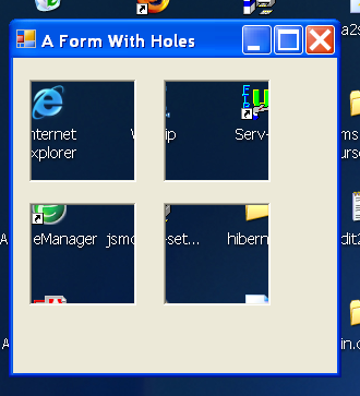 Transparent Forms: holes