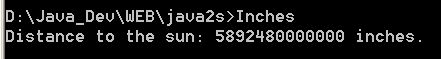 Compute the distance from the Earth to the sun, in inches. 