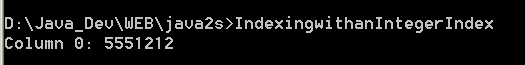 Indexing with an Integer Index