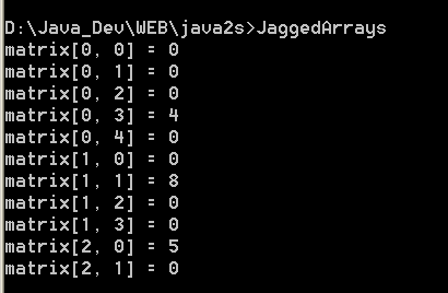 Multidimensional and Jagged Arrays:Jagged Arrays