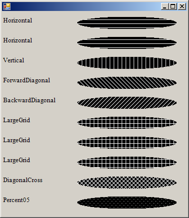 List all Hatch Brush styles