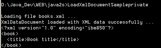 Load Xml Document Sample