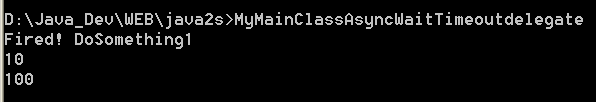 MyMain Class Async Wait Timeout