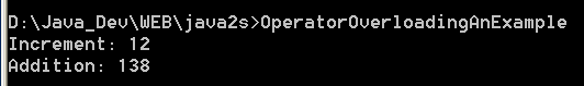 Operator Overloading:An Example