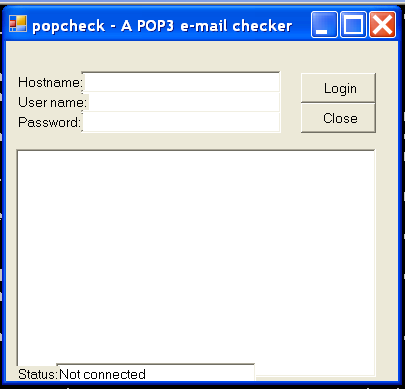 A POP3 e-mail checker