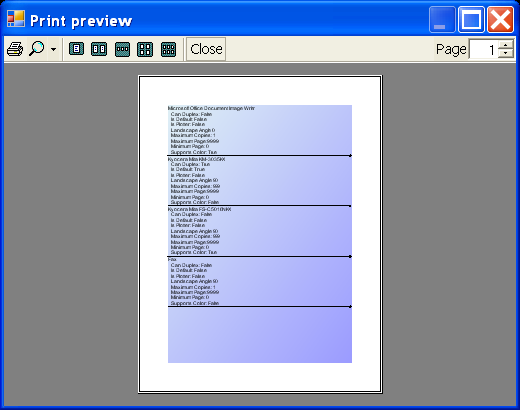 Printer Caps 4 Print GUI Windows Form « C# / Sharp