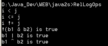 Demonstrate the relational and logical operators