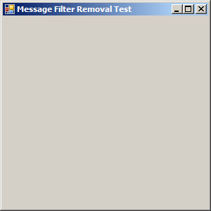 Removing an Installed Message Filter