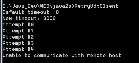 Retry Udp Client