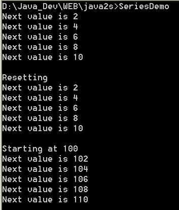 Demonstrate the ByTwos interface