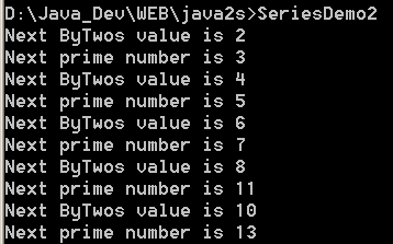 Demonstrate the ByTwos interface 2