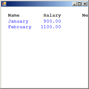 String Format based on Tab info data