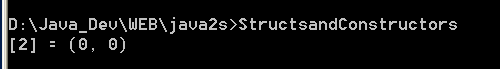 Structs (Value Types):Structs and Constructors