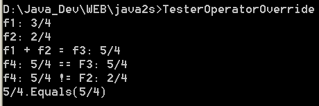 Overloaded operator: whether two Fractions are equal