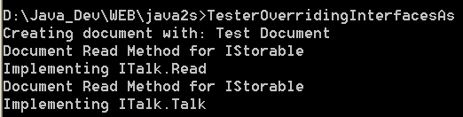 Overriding Interfaces: Tester Overriding InterfacesAs