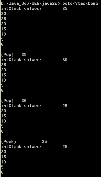 Stack demo 