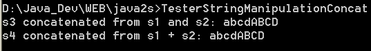 String Manipulation Concatenate