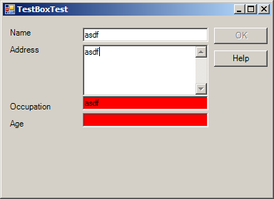 TextBox value validation Demo