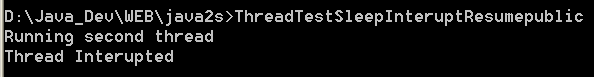 Thread Test: Sleep Interupt Resume