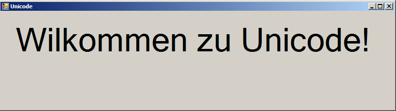 Unicode encoding: German