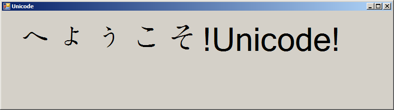 Unicode encoding: Japanese