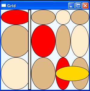 Align Ellipses along with Grid