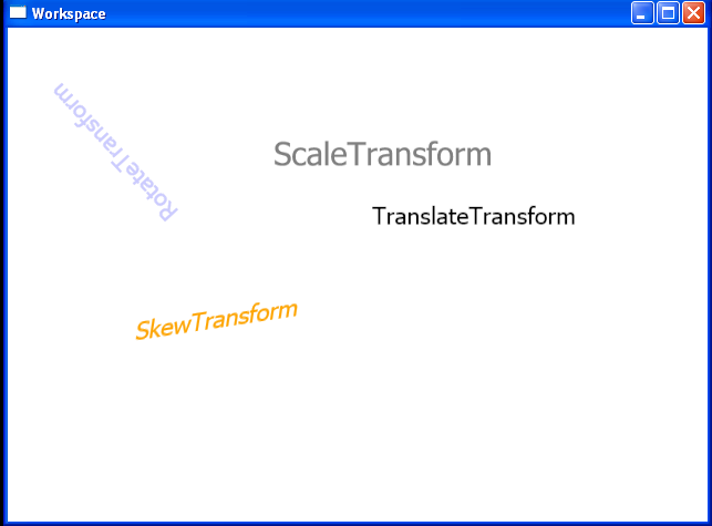 Animated transform