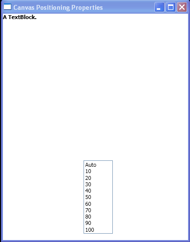 Canvas Positioning Properties Sample