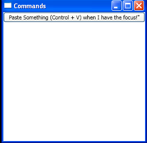 Create CommandBindings in Xaml and bind to Button