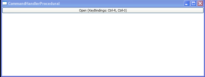 Creating a KeyBinding between the Open command and Ctrl-R