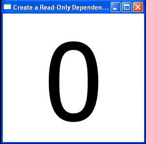 DependencyProperty.RegisterReadOnly to create read only Dependency Property