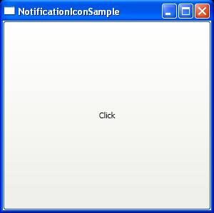 Display a notification icon in the system tray.