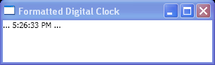 Formatted Digital Clock